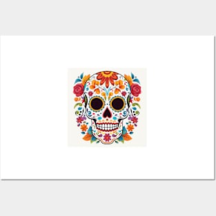 Day of the Dead Sugar Skull 3 Posters and Art